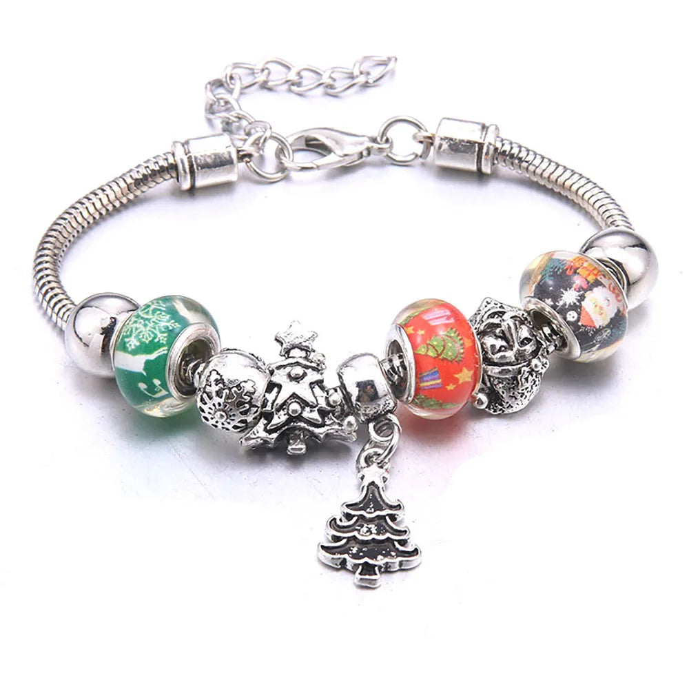 Charm Bracelet & Bangles Jewelry white butterfly Crown Beads Bracelets Brands