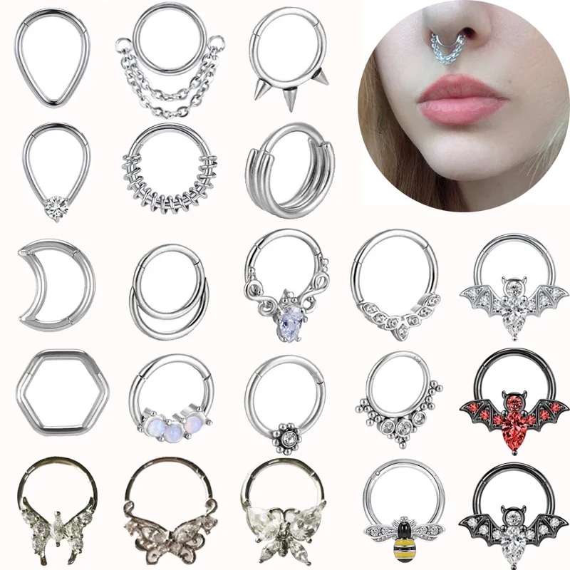 Stainless Steel Nose Ring Septum Piercing for Women