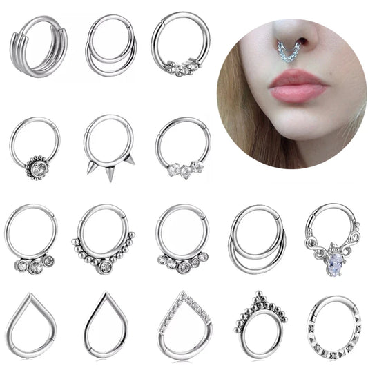 Stainless Steel Nose Ring Septum Piercing for Women