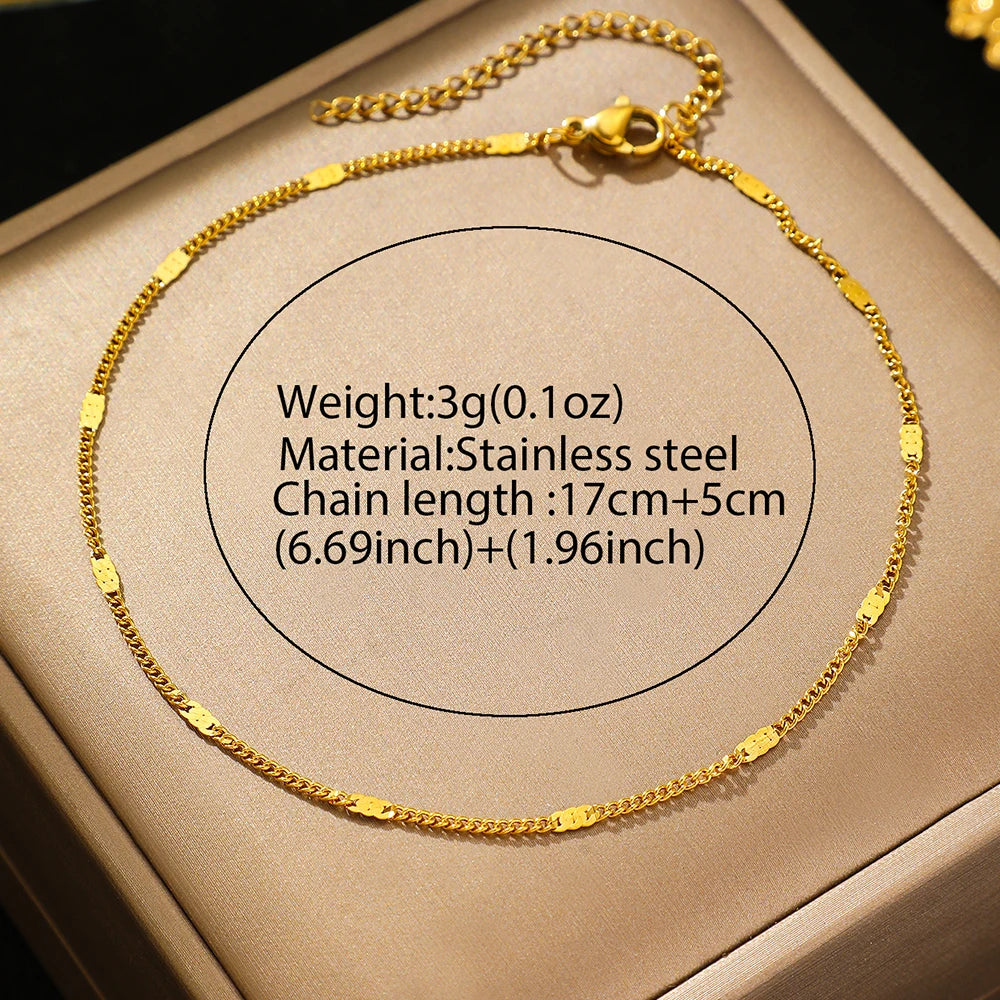 Stainless Steel Anklet For Women